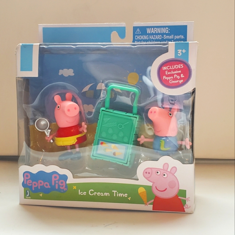 Peppa Pig 3 piece Ice Cream Time New In Box set